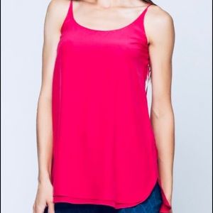Massimo Dutti Hot Pink Spaghetti Strap Tank 😍